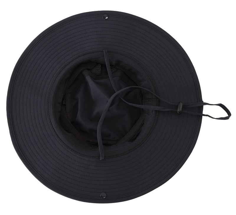 Connectyle Outdoor Mesh Sun Hat Wide Brim Sun Protection Hat Summer Fishing Hunting Hiking Gardenig Hat Black - Image 4